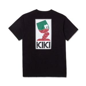 KIKI WINE CLUB オリジナル Tシャツ -墨黒 SUMI-KURO-